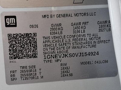 2027 Chevrolet Traverse Z71
