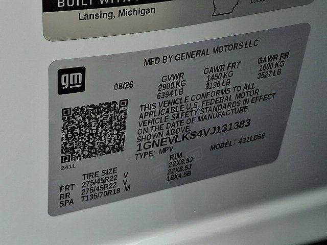 2027 Chevrolet Traverse RS