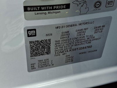 2026 Chevrolet Traverse RS
