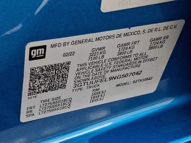 2022 GMC Sierra 1500 AT4X