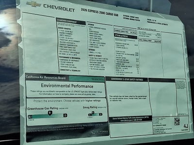 2026 Chevrolet Express Cargo WT