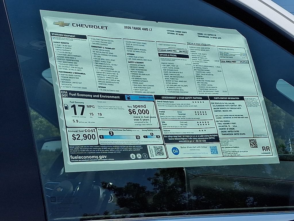 2026 Chevrolet Tahoe LT