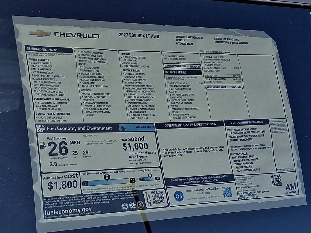 2027 Chevrolet Equinox LT