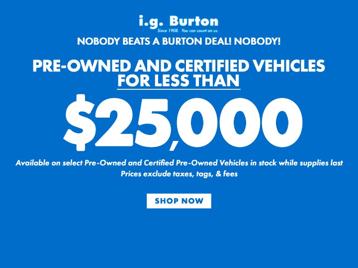 Pre-Owned under $25,000